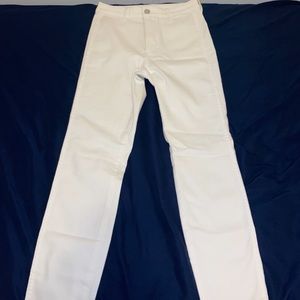 White high rise skinny jeans